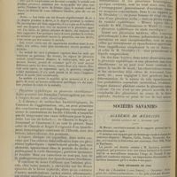 1706 - Page 1696 - Contribution à l'étude des pleurésies hémorragiques au cours de la fièvre typhoïde. Syphilis ou bacille d'Eberth ? Par L. Bériel... / Sociétés savantes. Académie de médecine. (Séance annuelle du 11 décembre 1906). Prix décernés en 1906