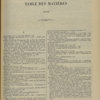 1777 - Page 1767 - Table des matières. 1906
