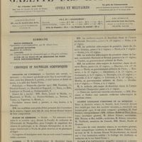 0023 - Page 13 - Sommaire / Chronique et nouvelles scientifiques. Concours de l'internat / Écoles de médecine / Guerre / Société française d'histoire de la médecine