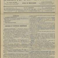 0047 - Page 37 - Sommaire / Chronique et nouvelles scientifiques. Concours d'agrégation / Concours de l'internat / Médecin des hôpitaux / Écoles de médecine / Guerre / Clinique nationale ophtalmologique des quinze-vingts / Leçons pratiques de clinique externe