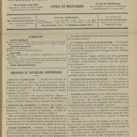0059 - Page 49 - Sommaire / Chronique et nouvelles scientifiques. Concours d'agrégation / Concours de l'internat / Écoles de médecine / Ier Congrès français de stomatologie / Société végétarienne de France / École de psychologie