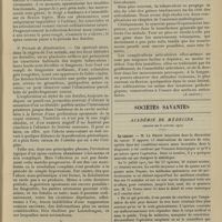 0065 - Page 55 - Revue générale. Les ostéites tuberculeuses des os longs de la main et du pied. Spina ventosa ; par MM. Georges Petitjean et André Chalier... IV. Symptomatologie / V. Complications. (A suivre) / Sociétés savantes. Académie de médecine. (Séance du 8 janvier 1907). Le cancer. M. Le Dentu