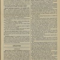 0067 - Page 57 - Société savantes. Société de médecine militaire française. (Séance du 3 janvier 1907). Discussion sur la dysenterie (suite). M. Viguier / Aphonie hystérique consécutive à un érysipéle infectieux. M. Simonin / Analyses. Chirurgie. Métrite sénile compliquée d'épithélioma endocervical au début. (De Rouvelle. Soc. des sc. méd. de Montpellier...). [L. Gayard]