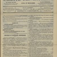 0071 - Page 61 - Sommaire / Chronique et nouvelles scientifiques. Concours d'agrégation / Concours de l'internat / Hôpitaux de Province / Facultés de médecine / Distinctions honorifiques / Asiles d'aliénés / Association générale des médecins de France / Nécrologie