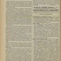 0104 - Page 94 - Livres nouveaux. Clinique médicale de l'Hôtel-Dieu de Paris [1905-1906], par M. le Professeur G. Dieulafoy. [Dr René Gaultier] / Suite des sommaires. Revue mensuelle des maladies de l'enfance / Riforma medica / Wiener klinische Wochenschrift