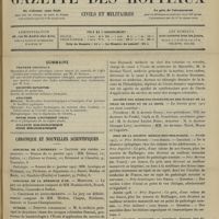 0119 - Page 109 - Sommaire / Chronique et nouvelles scientifiques. Concours de l'internat / Concours de la médaille d'or / Guerre / Société des médecins-inspecteurs des écoles de la ville de Paris et de la Seine / Prix de la société médico-psychologique / Nécrologie