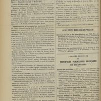 0120 - Page 110 - Chronique et nouvelles scientifiques. Nécrologie / Cours élémentaire et pratique / Amphithéâtre d'anatomie des hôpitaux / Chemins de fer de Paris-Lyon-Méditerranée / Bulletin bibliographique / Articles originaux des principales publications françaises et étrangères. Journal des praticiens / Journal des sciences médicales de Lille / Journal médical de Bruxelles / Lyon médical