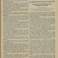 0123 - Page 113 - Opsonines et index opsonique comme moyen de contrôle de l'effet produit par certaines médications ; par le Docteur E. Bossan... / Sur une variété d'adénite inguinale subaiguë paraissant spéciale aux marins venant des Indes néerlandaises, leur traitement ; par le Docteur Lop...