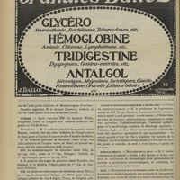 0144 - Page 134 - Chronique et nouvelles scientifiques. Asiles d'aliénés / Guerre / Marine / Nécrologie / Clinique ophtalmologique de l'Hôtel-Dieu / Hôpital Broca / Avis / Chemins de fer de Paris-Lyon-Méditerranée