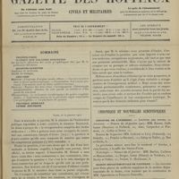 0151 - Page 145 - Sommaire / Paris, le 30 janvier 1907 / Chronique et nouvelles scientifiques. Concours de l'internat / Maison départementale de Nanterre / L'impôt sur les spécialités pharmaceutiques