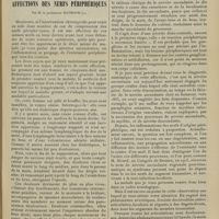 0153 - Page 147 - Clinique des maladies nerveuses. (Leçons du mardi de la Salpêtrière). Sur quelques affections des nerfs périphériques ; par M. le Professeur Raymond