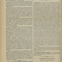 0156 - Page 150 - Clinique des maladies nerveuses. (Leçons du mardi de la Salpêtrière). Sur quelques affections des nerfs périphériques ; par M. le Professeur Raymond / Avis / Sociétés savantes. Académie de médecine. (Séance du 29 janvier 1907. Tuberculoses / Société de biologie. (Séance du 26 janvier 1907 [fin]). Production expérimentale de cavernes pulmonaires chez le cobaye et le lapin