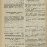 0184 - Page 178 - Livres nouveaux. Précis de médecine infantile, par P. Nobécourt. [L. Bobonneix] / Conformations thoraciques chez les tuberculeux, par le Docteur A. Bezançon. [L. Babonneix] / Actes de la Faculté de médecine de Paris. Du 11 au 16 Février 1907. Examens de doctorat / Thèses