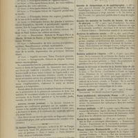0188 - Page 182 - Chronique et nouvelles scientifiques. Clinique des maladies du système nerveux / Hôpital Cochin (annexe) / Articles originaux des principales publications françaises et étrangères. Annales de dermatologie et de syphiligraphie / Annales des maladies de l'oreille, du larynx, du nez et du pharynx / Archives de médecine navale / Bulletin médical de l'Algérie / Journal de chirurgie et Annales de la Société belge de chirurgie / Marseille médical / Pester medizinisch = chirurgische Presse / Province médicale / Revue de la tuberculose / Wiener klinische Wochenschrift