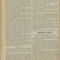 0194 - Page 188 - Les néoplasmes inflammatoires du colon pelvien ; par MM. P. Cavaillon..., et le Docteur Bardin. (Travail du service de M. le Docteur Bérard...) / Médecine pratique. Le régime alimentaire dans la rougeole