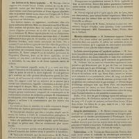 0195 - Page 189 - Société savantes. Académie de médecine. (Séance du 5 février 1907). Les huîtres et la fièvre typhoïde. M. Netter / Myosite tuberculeuse. M. Kirmisson / La lutte contre le grisou et l'oxyde de carbone. M. Gréhant / Congrès pénitentiaire. M. Monod / Tuberculose. M. Viguier De Maillane..., à propos du rapport que lui a consacré M. Hérard