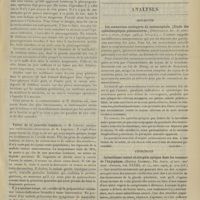 0207 - Page 201 - Société savantes. Société de chirurgie. (Séance du 6 février 1907). La pharyngectomie. M. Hartmann, communication de M. Sébileau / Valeur de la ponction lombaire. M. Legueu, une observation de M. Lapointe / Analyses. Médecine. Les connexions oculogyres du mésencéphale. [Etude des ophtalmoplégies pédonculaires]. (Bertolotti. Riv. di patol. nerv. e. ment...). [Alquier] / Chirurgie. Infantilisme sexuel et atrophie optique dans les tumeurs de l'hypophyse. (Harvey Cushing. The Journ. of nerv. and ment. diseases...). [F. Gardner]