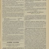 0217 - Page 211 - Médecine pratique. Une nouvelle formule d'huile grise ; par le Docteur Queyrat... / Sociétés savantes. Académie des sciences. (Séance du 4 février 1907). Nouvelle contribution à l'étude des trypanosomiases du Haut-Niger. M. A. Laveran, une note de M. A. Laveran / L'autopsie de l'éléphant Sahib. M. Ed. Perrier et Mme Phisalix / Élection / Société médicale des hôpitaux. (Séance du 8 Février 1907). Intoxication mortelle par injection d'huile grise. M. Oettiger / Méningite zonateuse tardive dans un cas de zona ophtalmique. MM. A. Chauffard et H. Rendu