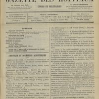 0259 - Page 253 - Sommaire / Chronique et nouvelles scientifiques. Hôpitaux de Paris. Concours de l'internat / Facultés de médecine / Comité médical des Bouches-Du-Rhône