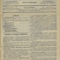 0283 - Page 277 - Sommaire / Chronique et nouvelles scientifiques. Hôpitaux de Paris / Concours de l'internat / Hôpitaux de Province / Écoles de médecine / Service des eaux minérales