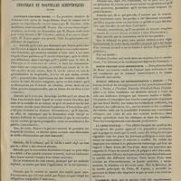 0291 - Page 285 - Actes de la Faculté de médecine de Paris. Du 4 au 9 mars 1907. Thèses / Chronique et nouvelles scientifiques (suite). L'affaire Crocker-Doyen / Opium délivré sans ordonnance / Bureau médical de renseignements à Berlin / La crise postale