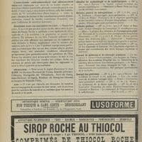 0296 - Page 290 - Chronique et nouvelles scientifiques. L'interdiction de l'Absinthe / L'association professionnelle des journalistes médicaux français / Épidémies dans les garnisons de l'Est / Nécrologie / Avis / Articles originaux des principales publications françaises et étrangères. Annales de dermatologie et de syphiligraphie / Bulletin général de thérapeutique / Bulletin médical / Journal de médecine et de chirurgie pratiques / Journal des praticiens. (Voir la suite. p. 297)