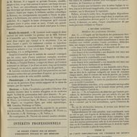 0301 - Page 295 - Sociétés savantes. Académie de médecine. (Séance du 25 février 1907). Maladie du sommeil. M. Laveran / Photothérapie. M. Decréquy... / Elections / Intérêts professionnels. Le projet d'impôt sur le revenu l'inquisition fiscale et les médecins