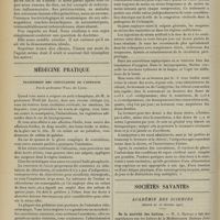 0324 - Page 318 - La maladie de Finsen ; par MM. Antonin Poncet et René Leriche / Médecine pratique. Traitement des convulsions de l'enfance ; par le Professeur Weill... / Sociétés savantes. Académie des sciences. (Séance du 25 février 1907). De la novicité des huîtres. M. J. Baylac