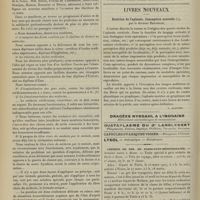 0352 - Page 346 - Intérêts professionnels. Au syndicat des médecins de la Seine / Livres nouveaux. Doctrine de l'aphasie. Conception nouvelle, par le Docteur Bernheim. [L. Alquier]