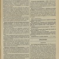 0361 - Page 355 - Sociétés savantes. Société de biologie. (Séance du 9 mars 1907). Réactions provoquées par le cancer dans les cavités de l'organisme : cause de la diapédèse leucocytaire. M. Froin / Emploi thérapeutique des sels de calcium dans diverses affections nerveuses. M. Netter / Tabagisme expérimental et dénicotinisation. M. Ch. Lesieur / Balance entre les albuminoïdes ingérés et ceux dépensés pendant sa grossesse par la lapine. M. Maurel / A propos des hypernéphromes. MM. G. Delamare et P. Lecène / Mensuration de l'anaérobiose et aérolisation du bacille du tétanos. M. Rosenthal / Analyses. Médecine. Sur l'étiologie des érythèmes noueux. (W. Hildebrandt. Munch. med. Woch...). [A. Lemierre]