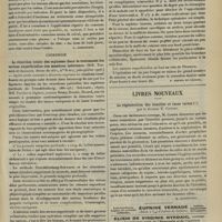 0375 - Page 369 - Analyses. Médecine. Sur les maladies par induction [maladies d'imitation]. (J. Schoedel. Jahrbuch für Kinderhelkunde...). [L. Babonneix] / Chirurgie. La résection totale des saphènes dans le traitement des varices superficielles des membres inférieurs. (MM. Terrier et Alglave. Revue de chir...). [P. Dionis du Séjour] / Livres nouveaux. La régénération des familles et races tarées, par le Docteur E. Contet. [L. Babonneix]