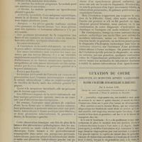 0406 - Page 400 - Hydropisie et tuberculose des séreuses chez les cachectiques ; par MM. Oulmont... et Lian... / Luxation du coude réduite 30 minutes après l'accident. Ablation d'un ostéome intra-articulaire 28 jours après ; par le Docteur LOP...