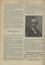 [Berthelot. (1827-1907)] - Gazette des hôpitaux civils et militaires (Lancette française)