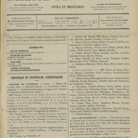 0451 - Page 445 - Sommaire / Chronique et nouvelles scientifiques. Concours de l'internat / Facultés de médecine
