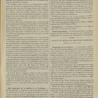 0459 - Page 453 - Sociétés savantes. Société de chirurgie. (Séance du 21 mars 1907). Appendicite traumatique / Plaie pénétrante de la poitrine et de l'abdomen. M. Walther, sur une observation de M. Duval... / Interventions sur le maxillaire inférieur. M. Mauclaire, sur une série d'observations présentées par M. Morestin / Botryomycose. M. Thierry / Tuberculose osseuse. M. Reynier / Société de médecine militaire française. (Séance du 21 mars 1907). Prophylaxie de la scarlatine. M. Comte...