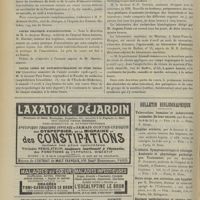 0464 - Page 458 - Chronique et nouvelles scientifiques. Clinique des maladies des enfants / Cours pratique d'auscultation / Cours libre de psychopathologie du tube digestif / Muséum national d'histoire naturelle
