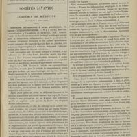 0469 - Page 463 - Médecine pratique. Revaccinations par grattage ; par le Docteur Courgey / Sociétés savantes. Académie de médecine. (Séance du 2 avril 1907). Tuberculose inflammatoire à forme néoplasique ; les lipomes d'origine tuberculeuse. MM. Antonin Poncet et René Leriche