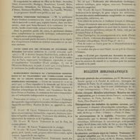 0476 - Page 470 - Chronique et nouvelles scientifiques. Voyage d'études médicales, stations hydrominérales et climatiques de France / Muséum d'histoire naturelle / Cours libre sur les névroses et psychoses des écoliers (Deuxième semestre de l'année scolaire 1906-1907) / Enseignement pratique de l'orthopédie indispensable et du traitement des tuberculoses externes, en 12 leçons suivies de démonstrations et d'exercices pratiques / Avis / Bulletin bibliographique