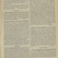 0493 - Page 487 - Analyses. Médecine. Le pneumothorax chez les enfants. (Inst. de clin. méd. de Gênes...). [A. Gaullieur l'Hardy] / Neurologie. Adipose douloureuse ou maladie de Dercum. (Haskovu. Revue neurol...). [Alquier] / Contribution clinique à la connaissance d'Erb-Goldflam. (Ettore Levi. Riv. di patol. nerv. e mentale...). [Alquier] / Chirurgie. Sur la régénération des nerfs. (Mott, Halliburton et Edmunds. Proceedings of the royal Soc...). [F. Gardner] / Hernie de la fossette iléo-colique. (Edward Reginald Secord. Ann. of Surg...). [F. Gardner] / Laryngologie. Huit cas de trépanation du système sphéno-ethmoïdal par la voie orbitaire. (Guisez. Revue hebd. de laryngol...). [L. Gayard]