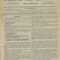 0499 - Page 493 - Sommaire / Chronique et nouvelles scientifiques. Concours de l'internat de l'Hospice de Brévannes / Guerre / Muséum d'histoire naturelle / Société végétarienne de France / Chemins de fer de Paris-Lyon-Méditerranée