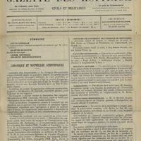 0511 - Page 505 - Sommaire / Chronique et nouvelles scientifiques. Congrès des praticiens / Concours de l'internat de l'Hospice de Brévannes / Facultés de médecine / Hôpitaux de Paris / Nominations / Distinctions honorifiques / Statistique