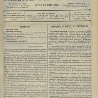 0523 - Page 517 - Sommaire / Paris, le 15 avril 1907 / Chronique et nouvelles scientifiques. Facultés de médecine / Guerre / Asile public d'aliénées de Bordeaux / Association amicale des internes et anciens internes en médecine des hôpitaux et hospices civils de Paris / Nécrologie