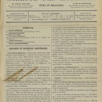 0547 - Page 541 - Sommaire / Chronique et nouvelles scientifiques. Facultés de médecine / Maladies du système nerveux / Guerre