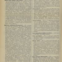 0584 - Page 578 - Articles originaux des principales publications françaises. Gazzetta degli ospedali e delle cliniche / Münchener medizinische Wochenschrift / Pédiatrie pratique / Policlinico / Presse médicale / Province médicale / Revue mensuelle des maladies de l'enfance / Revue neurologique / Riforma medica / Wiener klinische Wochenschrift