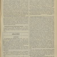 0591 - Page 585 - Sociétés savantes. Société de chirurgie. (Séance du 24 avril 1907). Tétanos céphalique. M. Guinard. M. Potherat / Anastomose des deux uretères dans l'intestin. M. Delbet / Analyses. Médecine. La pneumonie par contusion. (M. Litten. Deuts. med. Wochens...). [A. Lemierre] / La mort subite chez l'enfant. (Brelet. Th. de Paris...). [L. Babonneix]