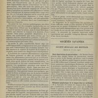 0600 - Page 594 - Sur la suppuration des fibromes de l'utérus ; par MM. Jacques Delage et E. Gaujoux / Sociétés savantes. Société médicale des hôpitaux. (Séance du 26 avril 1907). Deux observations de sporotrichose. M. Monier-Vinard / Phlegmon apoplectique de la langue chez un cardiaque. M. L. Galliard