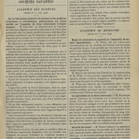 0613 - Page 607 - De la conduite à tenir dans les cas de corps étrangers de l'oesophage ; par M. J. Huchet... / Sociétés savantes. Académie des sciences. (Séance du 22 avril 1907). Sur la tuberculose primitive du poumon et des ganglions bronchiques et médiastinaux, communiquée aux jeunes bovidés par l'ingestion de virus tuberculeux d'origine humaine. M. Chauveau / Les fonctions de l'hypophyse et de la glande pinéale. M. De Cyon / Académie de médecine. (Séance du 30 avril 1907). Moyen de reconnaître la septicité ou l'asepticité de certains épanchements. M. Widal / Les spirochètes et de la fièvre récurrente. M. Blanchard / Sécurité des mines. M. Nestor Gréhant
