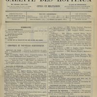 0619 - Page 613 - Sommaire / Chronique et nouvelles scientifiques. Hôpitaux de Paris / Facultés de médecine / Écoles de médecine / Université de Paris / Hôpitaux de Province / Hôpital de la Pitié