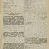 0635 - Page 629 - Clinique de l'Hôpital Beaujon. Psoriasis buccal et cancer du larynx ; par M. le Professeur Debove / Faits cliniques. Grossesse tubaire ; péritonite ; laparotomie ; extirpation du kyste ; guérison. Par le Docteur Lop... / Médecine pratique. Le gomenol. Indications et mode d'administration