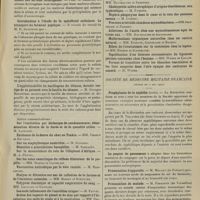 0639 - Page 633 - Sociétés savantes. Société de biologie. (Séance du 4 mai 1907). Néphrites expérimentales par action locale sur le rein. MM. Léon Bernard et Laederich / Recherches au sujet de la toxicité des matières albuminoïde des sérums hétérogènes. M. Cabanès / Introduction à l'étude de la spécificité cellulaire. Le transport du ferment peptique. M. H. Iscovesco / L'agglutinabilité du bacillogène du tétanos, dernier vestige de sa parenté avec le bacille du tétanos. M. Georges Rosenthal / Société de médecine militaire française. (Séance du 2 mai 1907). Prophylaxie de la syphilis (suite) / Le paquet de pansement / Présentation d'appareils. M. Malgat... / Présentation de malade. M. Ferraton...